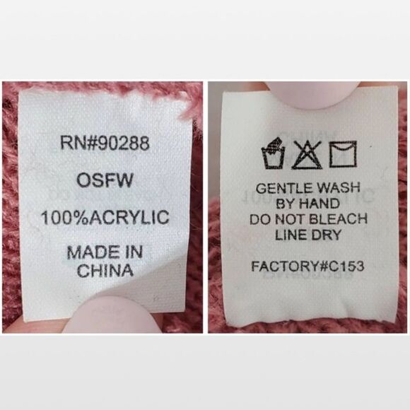 Adidas Beanie Hat Womens OS Knit Folded Cuff Pink Logo - Picture 15 of 16